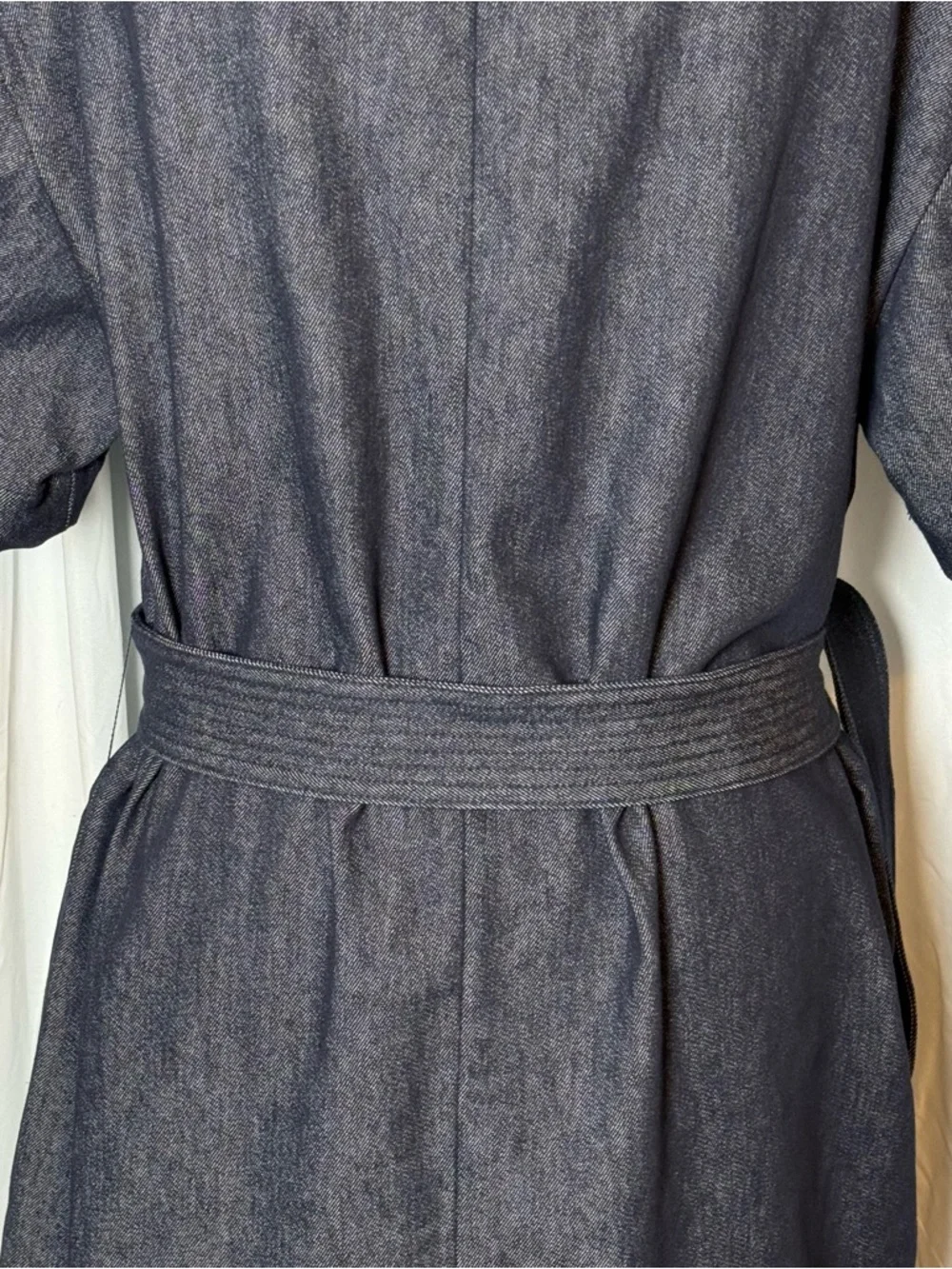 Theory Belted Shift Dress Navy Classic Jean Size 12 NWT - Picture 12 of 15
